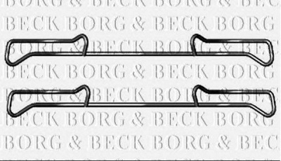 BORG & BECK bbk1219 -  Комплектующие, колодки дискового тормоза